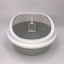 2X Medium Round Cat Litter Boxes with Scoop - Grey