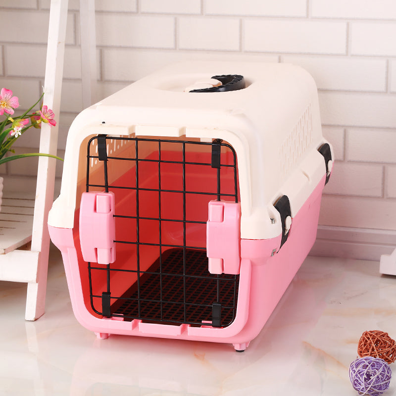 Portable & Durable Pet Carrier for Cats and Dogs up to 12kg - Pink