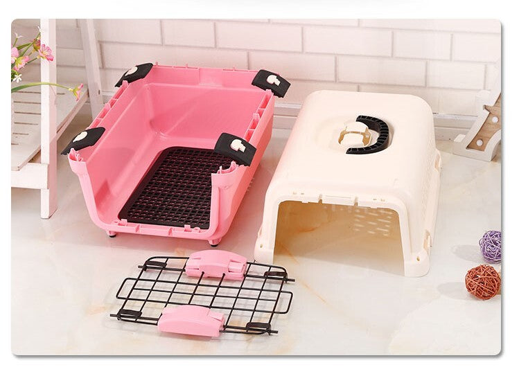 Portable & Durable Pet Carrier for Cats and Dogs up to 12kg - Pink