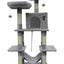 145cm Sturdy and Comfortable Cat Scratching Tree in Light Grey