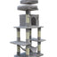 145cm Sturdy and Comfortable Cat Scratching Tree in Light Grey