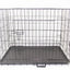 24" Portable & Foldable Steel Crate with 2 Easy Access Doors & Cover