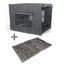 24" Portable & Foldable Steel Crate with 2 Easy Access Doors & Cover