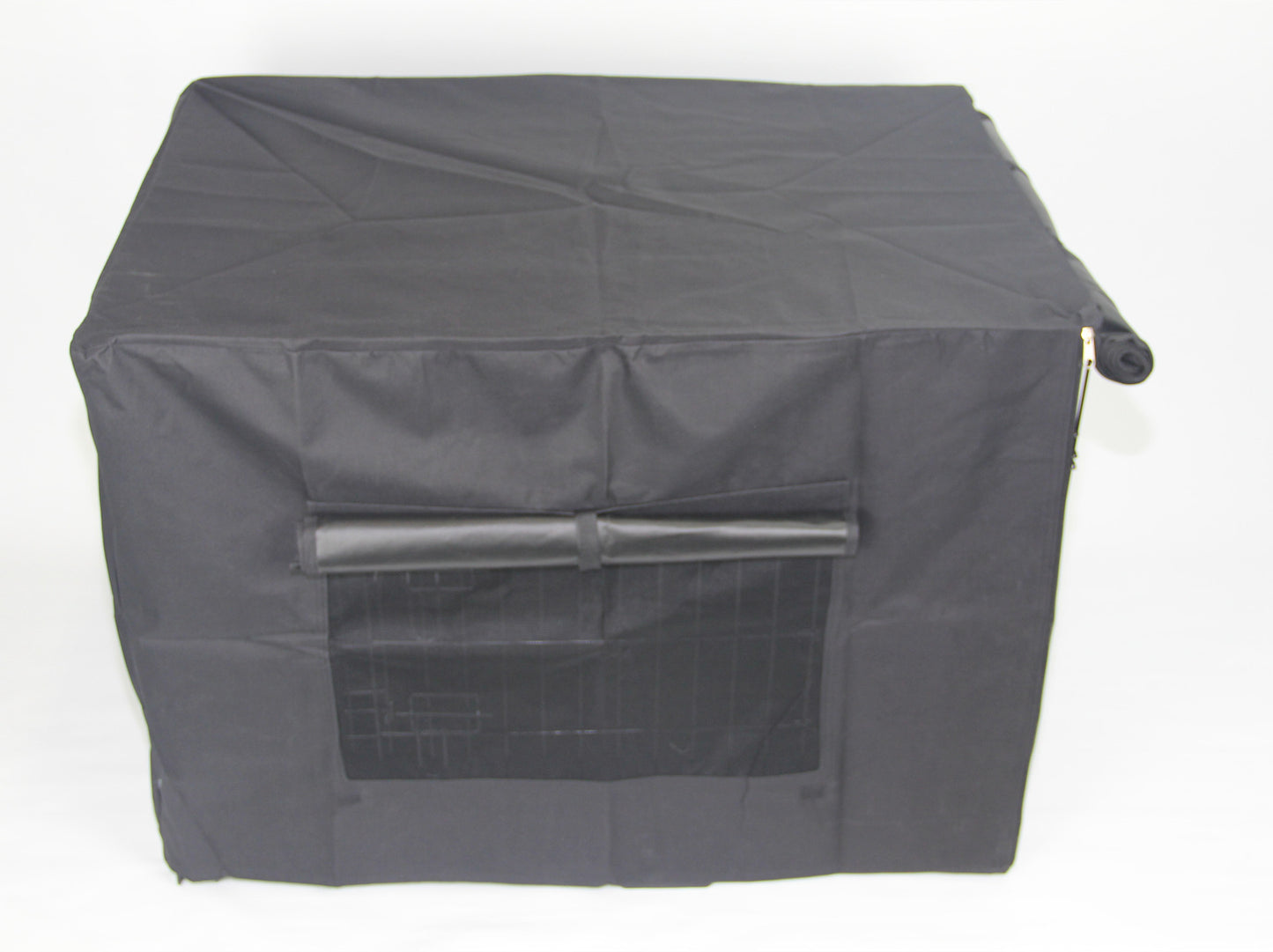 24" Portable & Foldable Steel Crate with 2 Easy Access Doors & Cover