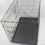24" Portable & Foldable Steel Crate with 2 Easy Access Doors & Cover