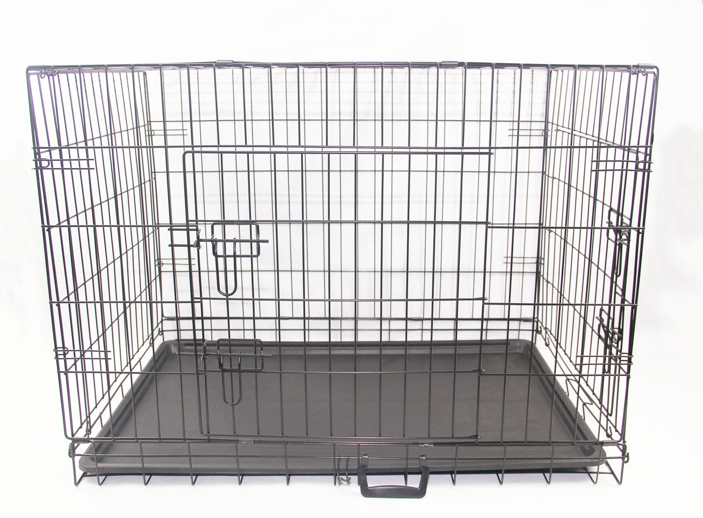 30" Portable & Foldable Steel Crate with 2 Easy Access Doors & Cover