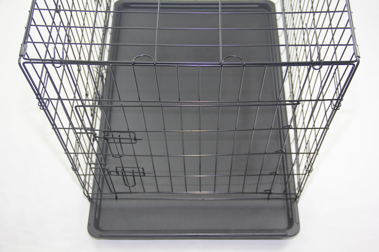 30" Portable & Foldable Steel Crate with 2 Easy Access Doors & Cover