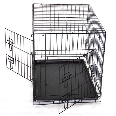 30" Foldable Dog Crate with Divider