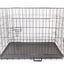 36" Portable & Foldable Steel Crate with 2 Easy Access Doors & Cover