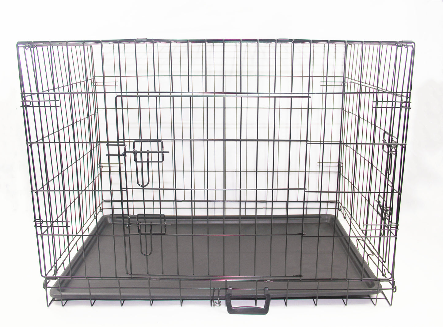 36" Portable & Foldable Steel Crate with 2 Easy Access Doors & Cover