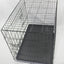 36" Portable & Foldable Steel Crate with 2 Easy Access Doors & Cover