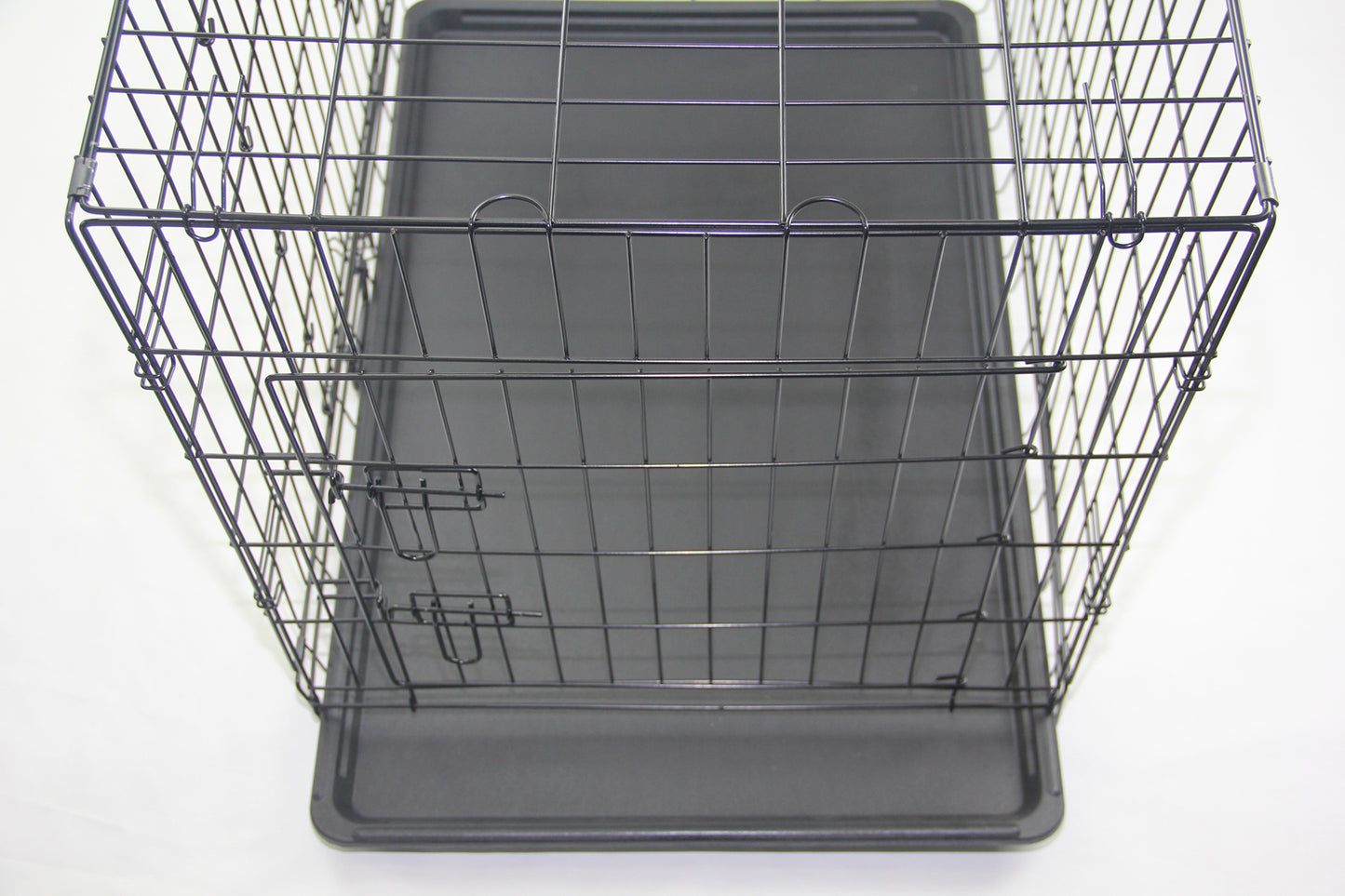 36" Portable & Foldable Steel Crate with 2 Easy Access Doors & Cover