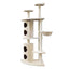 170cm XL Multi Level Cat Scratching Tree Tower in Beige