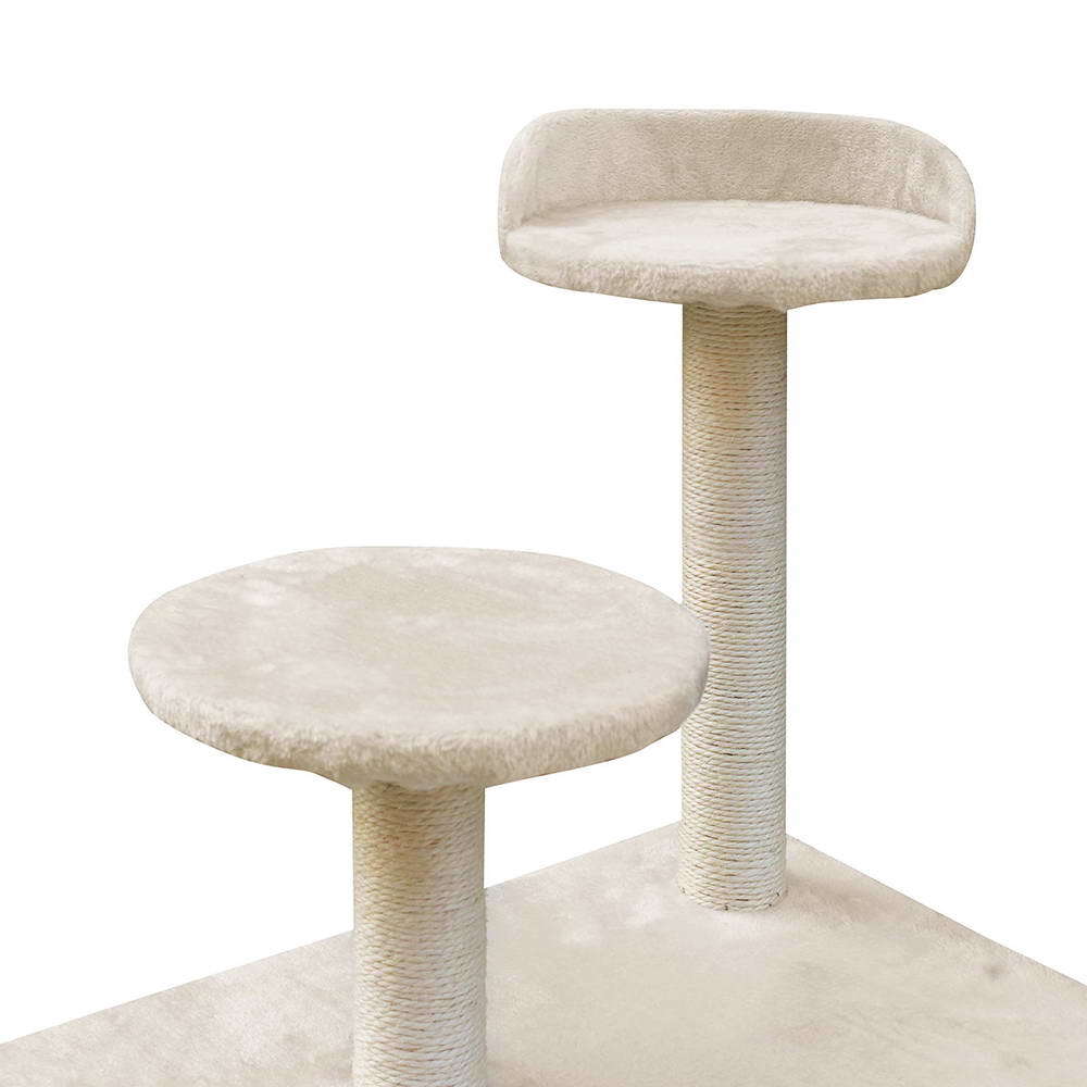 170cm XL Multi Level Cat Scratching Tree Tower in Beige