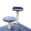 170cm XL Multi Level Cat Scratching Tree Tower in Grey