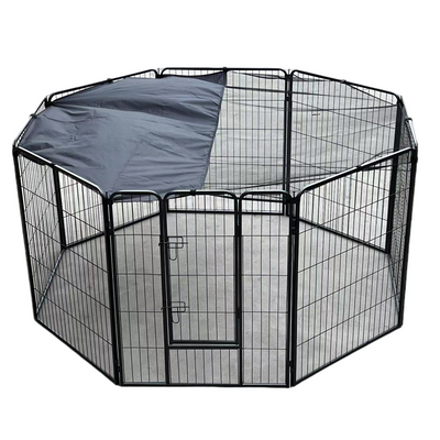 Heavy Duty Steel 100cm 8 Panel Playpen with Cover