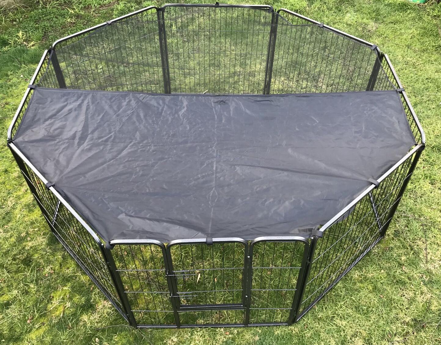 Heavy Duty Steel 80cm 8 Panel Playpen With Cover