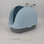 Medium Hooded Cat Litter Box with Handle and Scoop - Blue