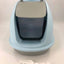 XL Hooded Cat Litter Box with Ventilation, Charcoal Filter and Scoop - Blue