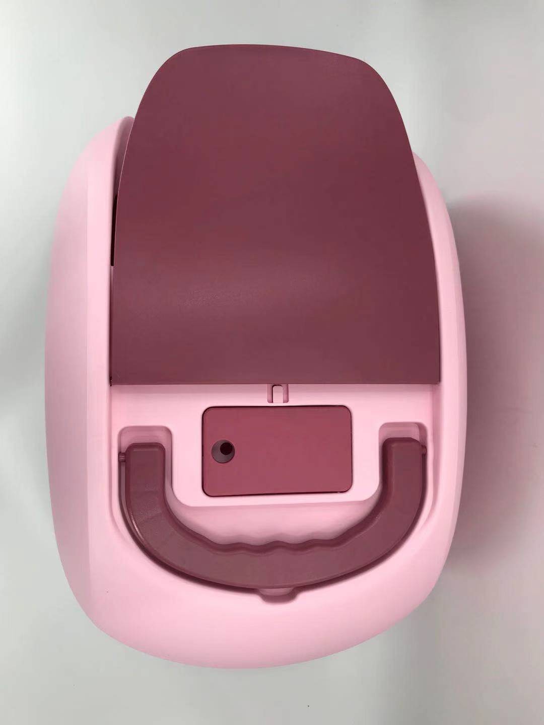 XL Hooded Cat Litter Box with Ventilation, Charcoal Filter and Scoop - Pink