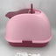 XL Hooded Cat Litter Box with Ventilation, Charcoal Filter and Scoop - Pink