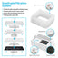 2.1L Grey Cupcake Style Electric Ceramic Water Fountain for Cats and Small Dogs