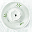 2.1L White Cupcake Style Electric Ceramic Water Fountain for Cats and Small Dogs