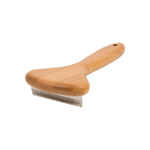 Natural Bamboo Deshedding Tool for Cats & Dogs