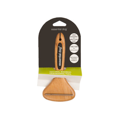 Natural Bamboo Deshedding Tool for Cats & Dogs