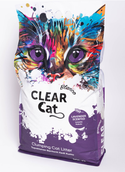 10L ClearCat Blanco Bentonite Clay Cat Litter – Lavender