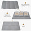 Large Double Layer Waterproof Litter Catching Mat in Grey