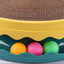 Compact Turntable Cat Scratcher with Circular Ball Track - Pink