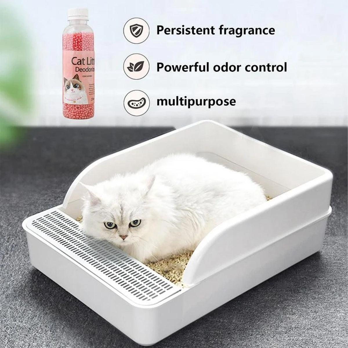 250ml Cat Litter Deodorant Beads - Long Lasting Odour Eliminator - Jasmine