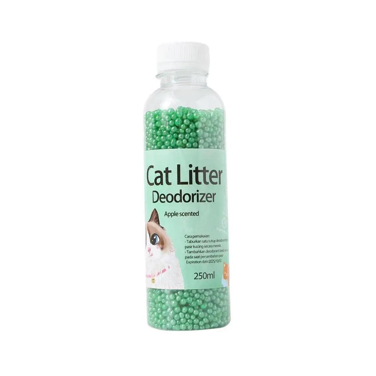 250ml Cat Litter Deodorant Beads - Long Lasting Odor Eliminator - Apple