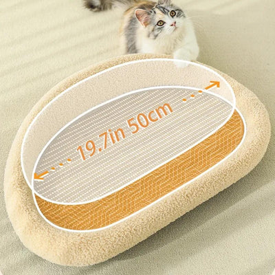 Cute Sofa with Inbuilt Scratch Board for Cats and Kittens - Green