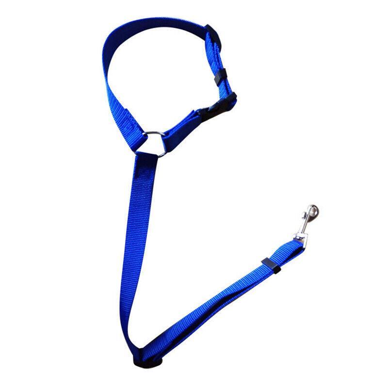 Adjustable Pet Dog Car Clip Lead Harness Strap for Vehicle Travel Restraint Use - Yellow