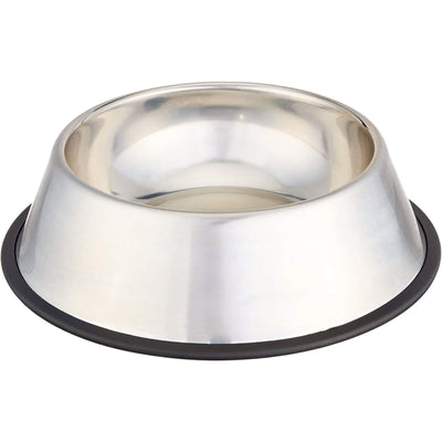 Classic Non Slip Stainless Steel Pet Bowl - Large (500ml)