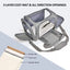 Large Portable Foldable Pet Carrier in Grey - Durable, Stylish and Convenient