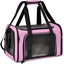 Large Portable Foldable Pet Carrier in Pink - Durable, Stylish and Convenient