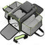 Gray & Green Expandable & Foldable Pet Carrier Bag - Spacious Comfort for Your Pet!