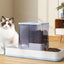 Blue 2-in-1 Automatic Pet Gravity Dispenser for Water and Food