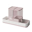 Pink 2-in-1 Automatic Pet Gravity Dispenser for Water and Food
