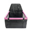 Black and Pink Adjustable and Portable Car Seat for Dogs with Safety Harness