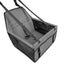 Gray Adjustable and Portable Car Seat for Dogs with Safety Harness