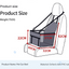 Black and Grey Adjustable and Portable Car Seat for Dogs with Safety Harness