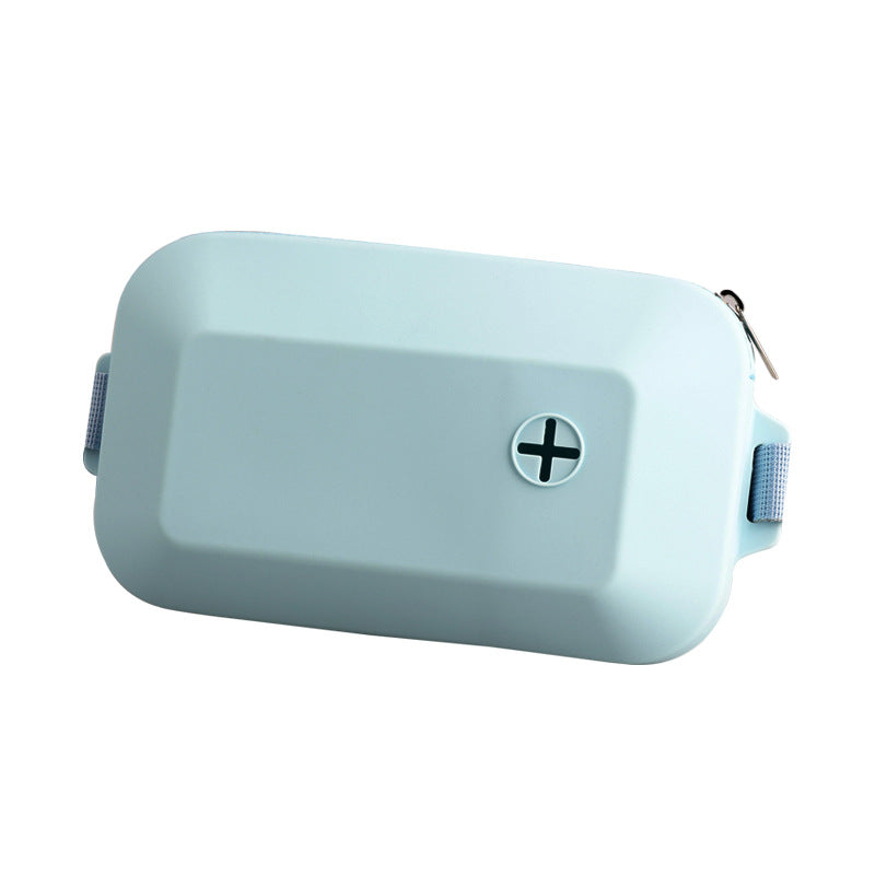 Blue Silicone Treat Pouch & Waste Bag Holder - The Perfect Dog Walking Accessory!