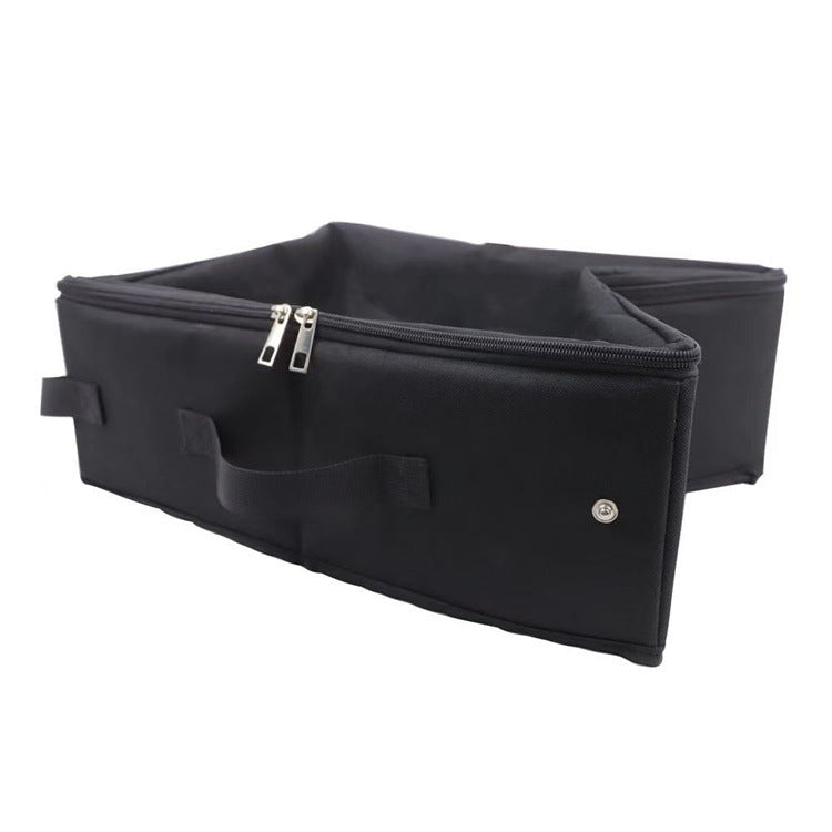 Portable Foldable Waterproof Cat Litter Box - Travel Litter Box for Cats in Black