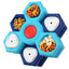2Pcs Interactive Dog Puzzle Toy - 4 Spinning Layers with Treat Dispensing Feeder for Mental Stimulation!
