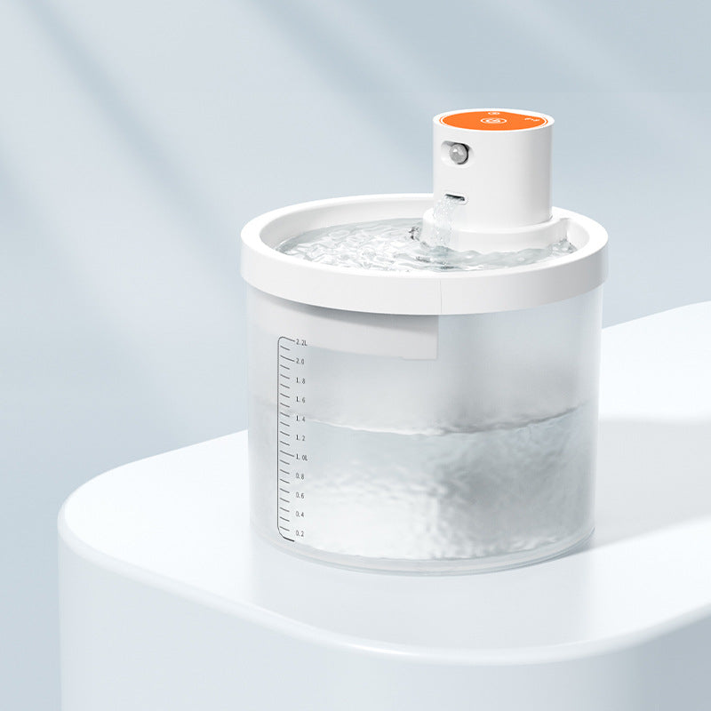 2.2L Wireless Automatic Pet Water Fountain With Motion Sensor