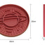 Planet Saturn Slow Feeder Dog Bowl - 2-in-1 Design for Healthy Eating - Red